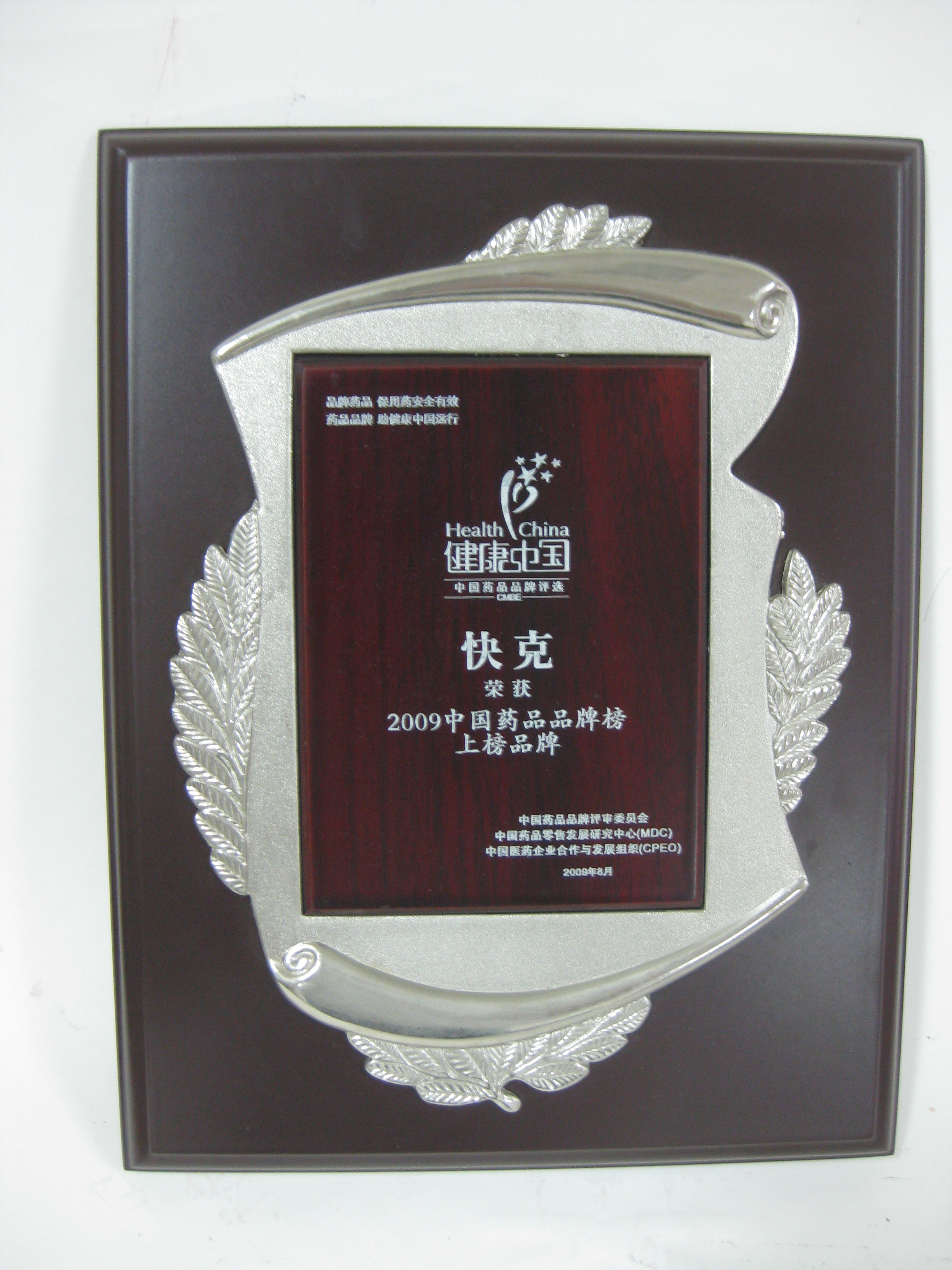 09中国药品品牌榜