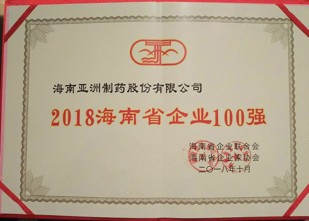 025-2018海南百强企业